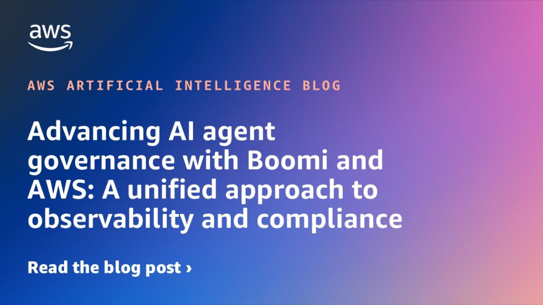 Boomi's Agent Control Tower: AI Agent Governance on AWS